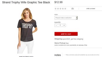 Is Target's 'Trophy' T-shirt demeaning toward women?