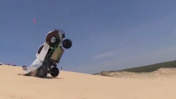 Watch: Record 'breaking' truck jump