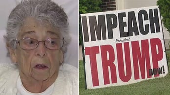 Woman, 94, fighting city to keep her 'Impeach President Trump Now' sign