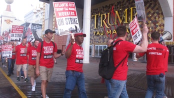 Atlantic City casino workers strike against Trump Taj Mahal