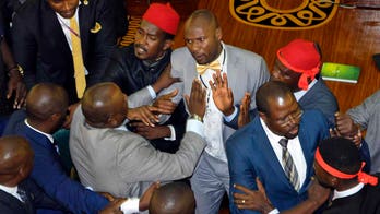 Ugandan lawmakers in brawl over 'life presidency' bill