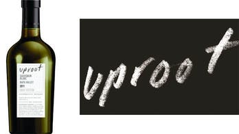 Uproot uses cool infographic on its labels to note taste of wine