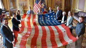 Rare 45-star flag given to the 45th state