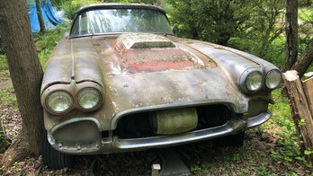 Moss-covered 1961 Chevy Corvette on Craigslist is one-of-a-kind green machine