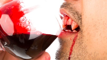 Bizarre vampire cafe serves drinks in blood bags