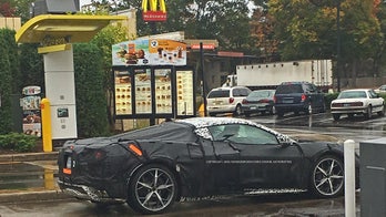 Mid-engine Chevrolet Corvette caught making a McDonald's run