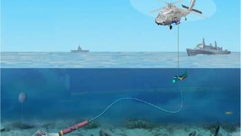 Navy tests helicopter-lowered undersea warhead to explode enemy mines