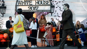 President Trump, first lady meet mini-Melania trick-or-treater