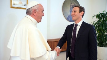 Mark Zuckerberg gives Pope Francis model drone during Vatican meeting