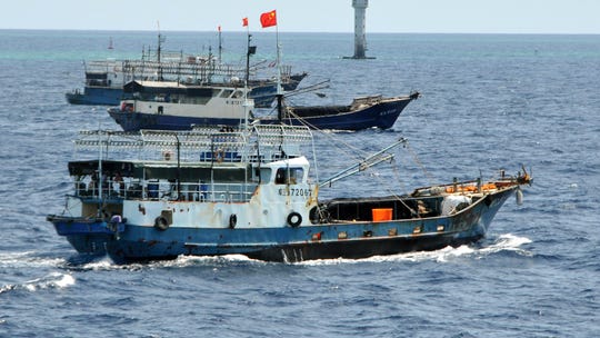 Chinese fleet fishing near Galapagos protected waters, allegedly falsifying GPS location