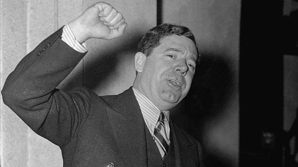 ouisiana Senator Huey Long criticizes former head of the National Recover Administration, Hugh S. Johnson, and the New Deal during a nationally broadcasted speech.