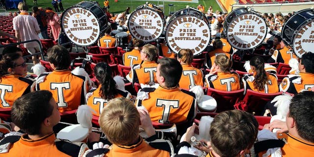 Jan 1, 2016; Tampa, FL, USA; Tennessee Volunteers band members before the game against the Northwestern Wildcats in the 2016 Outback Bowl at Raymond James Stadium. Mandatory Credit: Mark Zerof-USA TODAY Sports