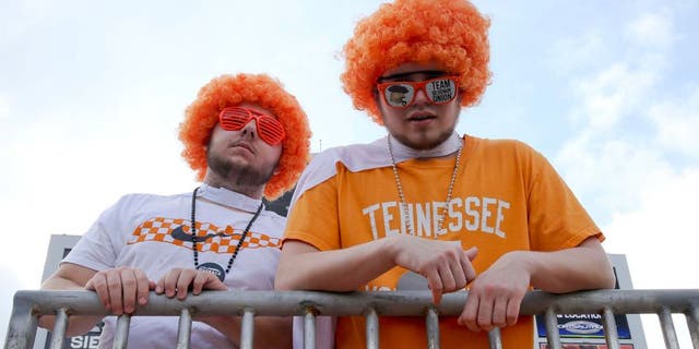 Jan 1, 2016; Tampa, FL, USA; Tennessee Volunteers fans before the game against the Northwestern Wildcats in the 2016 Outback Bowl at Raymond James Stadium. Mandatory Credit: Mark Zerof-USA TODAY Sports