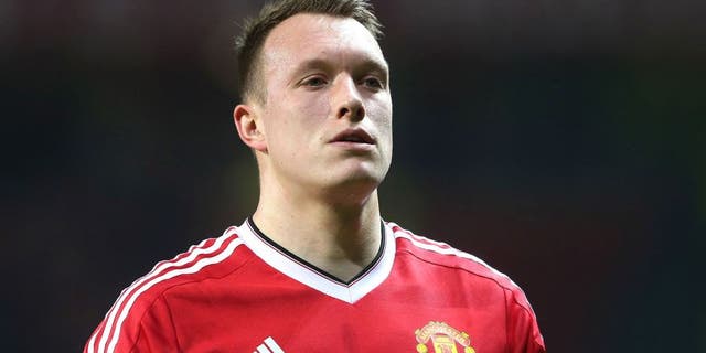 MANCHESTER, ENGLAND - DECEMBER 28: Phil Jones of Manchester United walks off after the Barclays Premier League match between Manchester United and Chelsea at Old Trafford on December 28, 2015 in Manchester, England. (Photo by Tom Purslow/Man Utd via Getty Images)