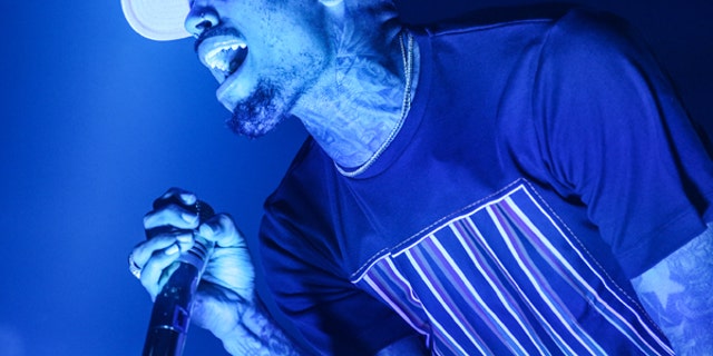 Chris Brown performs at the Hollywood Palladium in Los Angeles.