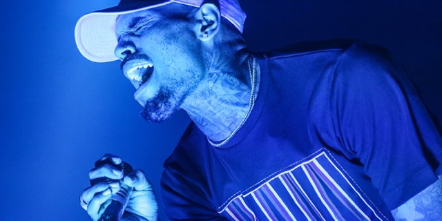 Chris Brown performs at the Hollywood Palladium in Los Angeles.