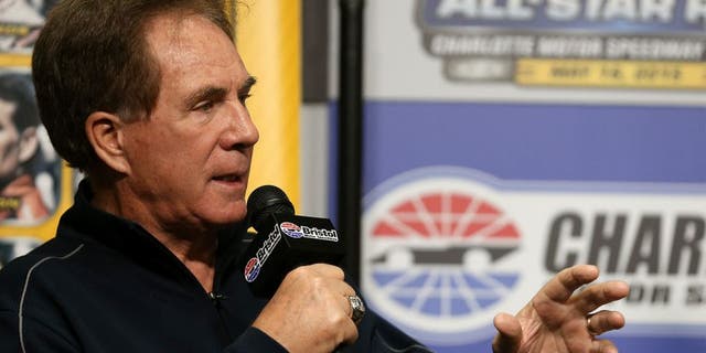 BRISTOL, TN - APRIL 17: Team owner Darrell Waltrip speaks to the media during a press conference prior to practice for the NASCAR Sprint Cup Series Food City 500 at Bristol Motor Speedway on April 17, 2015 in Bristol, Tennessee. (Photo by Sarah Glenn/NASCAR via Getty Images)