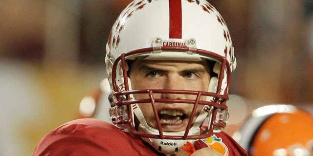 Jan. 3: Stanford quarterback Andrew Luck calls a play during the second half of the Orange Bowl NCAA college football game in Miami.