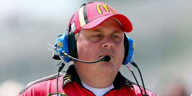 WATKINS GLEN, NY - AUGUST 10: Kevin Manion, crew chief of the #1 McDonald's/Monopoly Chevrolet, during qualifying for the NASCAR Sprint Cup Series Cheez-It 355 at The Glen at Watkins Glen International on August 10, 2013 in Watkins Glen, New York. (Photo by Todd Warshaw/Getty Images)