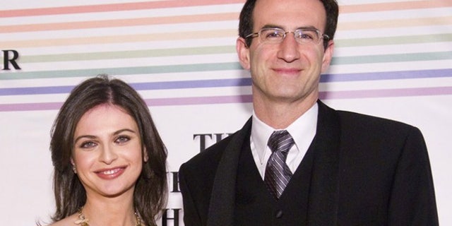 Dec. 6: Peter Orszag and Bianna Golodryga at the 32nd Kennedy Center Honors in Washington. (AFP)
