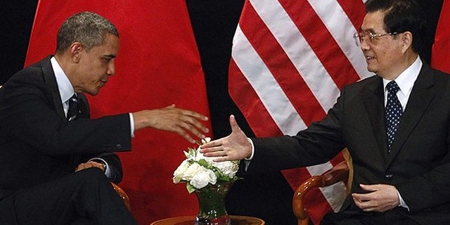 Nov. 11, 2010: President Obama meets with China's President Hu Jintao as part of the G20 Summit in Seoul.