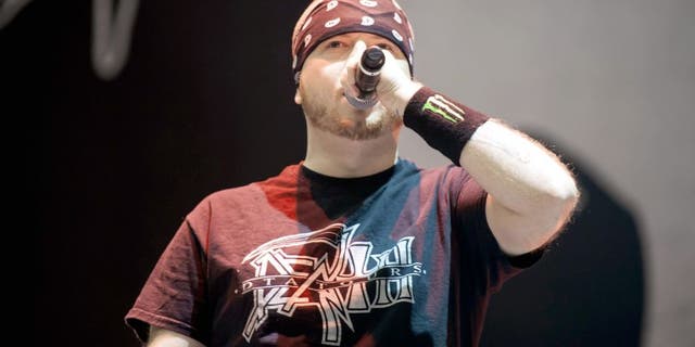 GELSENKIRCHEN, GERMANY - MAY 29: Jamey Jasta of Hatebreed performs on stage at the Veltins-Arena on May 29, 2015 in Gelsenkirchen, Germany. (Photo by Marc Pfitzenreuter/Redferns via Getty Images)