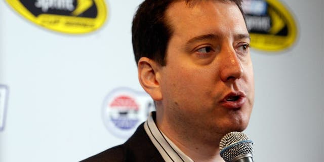 CHARLOTTE, NC - JANUARY 19: Current Sprint Cup Champion Kyle Busch answers questions during the NASCAR 2016 Charlotte Motor Speedway Media Tour on January 19, 2016 in Charlotte, North Carolina. Bob Leverone / NASCAR via Getty Images (Photo by Bob Leverone/NASCAR via Getty Images)