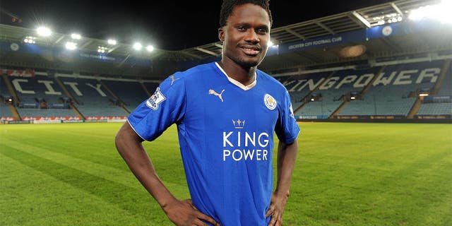 LEICESTER, ENGLAND - JANUARY 21: Leicester City unveil New Signing Daniel Amartey at King Power Stadium on January 21, 2016 in Leicester, United Kingdom. (Photo by Plumb Images/Leicester City FC via Getty Images)