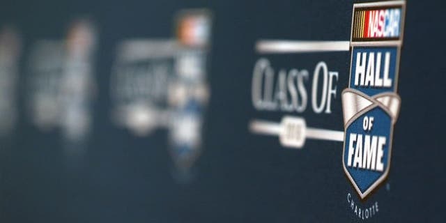 CHARLOTTE, NC - MAY 20: A sign is seen during the NASCAR Hall of Fame Class of 2016 Announcement at NASCAR Hall of Fame on May 20, 2015 in Charlotte, North Carolina. (Photo by Sarah Crabill/NASCAR via Getty Images)