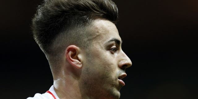 Monaco's Italian forward Stephan El Shaarawy looks on during the French L1 football match between Monaco and Caen on december 2, 2015 at the Louis II Stadium in Monaco. / AFP / VALERY HACHE (Photo credit should read VALERY HACHE/AFP/Getty Images)