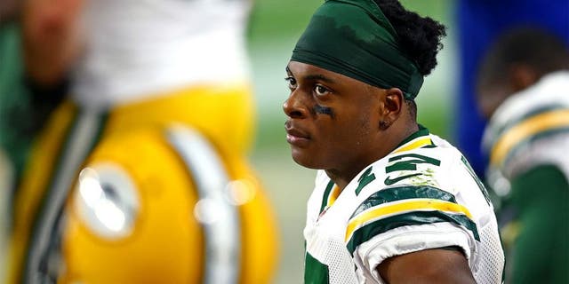 Dec 27, 2015; Glendale, AZ, USA; Green Bay Packers wide receiver Davante Adams (17) against the Arizona Cardinals at University of Phoenix Stadium. The Cardinals defeated the Packers 38-8. Mandatory Credit: Mark J. Rebilas-USA TODAY Sports