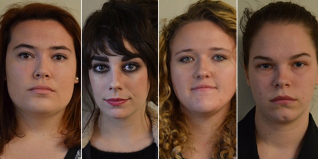 From left to right: Hannah Seay, Elizabeth Prier, Juliana Grainger, Taryn Bledsoe.