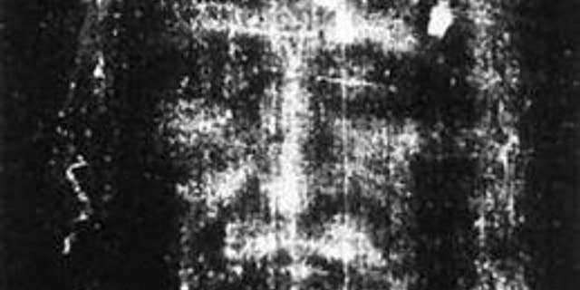 The Shroud of Turin, the reputed burial shroud of Jesus.