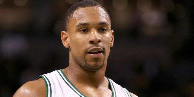 BOSTON, MA - NOVEMBER 05: Jared Sullinger #7 of the Boston Celtics looks on from the foul line against the Toronto Raptors at TD Garden on November 5, 2014 in Boston, Massachusetts. NOTE TO USER: User expressly acknowledges and agrees that, by downloading and or using this photograph, User is consenting to the terms and conditions of the Getty Images License Agreement. (Photo by Mike Lawrie/Getty Images)