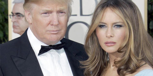 Donald Trump, left, and his wife Melania Trump.