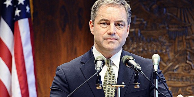 Jan. 20: Alaska Governor Sean Parnell during a news conference in Juneau.