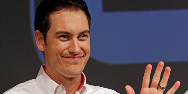 CHARLOTTE, NC - JANUARY 20: Team Penske driver Joey Logano waves to reporters during the second day of the NASCAR 2016 Charlotte Motor Speedway Media Tour on January 20, 2016 in Charlotte, North Carolina. (Photo by Bob Leverone/NASCAR via Getty Images)