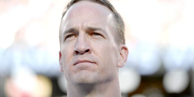 SANTA CLARA, CA - FEBRUARY 07: Peyton Manning (18) of the Denver Broncos during the national anthem before the start of the game. The Denver Broncos played the Carolina Panthers in Super Bowl 50 at Levi's Stadium in Santa Clara, Calif. on February 7, 2016. (Photo by AAron Ontiveroz/The Denver Post via Getty Images)