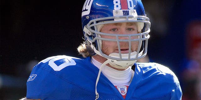 New York Giants Tight end # 80 Jeremy Shockey on the field during the New Orleans Saints vs New York Giants game on December 24, 2006 at Giants Stadium final score Giants 7 Saints 30 (Photo by Tom Berg/NFLPhotoLibrary)