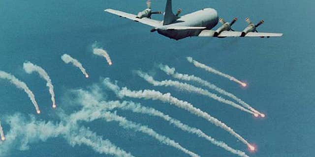 FILE PHOTO OF U.S. NAVY P3 ORION SURVEILLANCE AIRCRAFT.