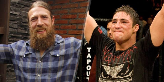 Bryan Lloyd Danielson, American professional wrestler, better known by his current ring name Daniel Bryan, after the press conference of the WWE Live India announcement event at Striker Pub & Kitchen, Vasant Kunj on November 4, 2015 in New Delhi, India. During an interview with HT City- Hindustan Times, Bryan talked about his first ever visit to India, saying, 'I am thrilled to be in India. People like Bret Hart (Hitman), who have been my heroes, have always raved about their visits and so far my experience has been amazing. I visited a few places in Delhi on Tuesday, sat in an auto, and also visited a mall. The experience at the mall was out of the world, as thousands of fans were there to cheer for me. It is great to see how excited people are about WWE in India.' (Photo by Shivam Saxena/Hindustan Times via Getty Images) Diego Sanchez (black shorts) def. Clay Guida (white shorts) - Split Decision during The Ultimate Fighter 9 Finale at The Pearl at the Palms on June 20, 2009 in Las Vegas, Nevada. (Photo by Josh Hedges/Zuffa LLC via Getty Images)
