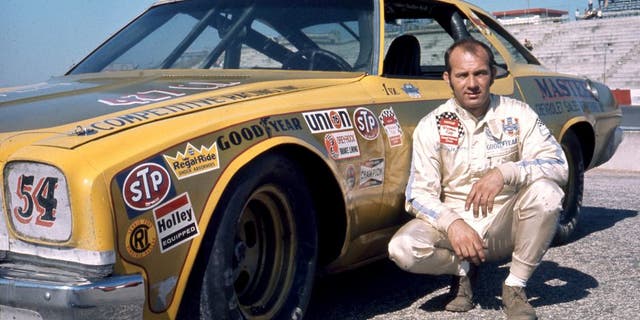 1973: Lennie Pond with his Chevrolet during his first full season on the NASCAR Cup circuit. Pond ran 23 of the 28 Cup races during the year, taking nine top-10 finishes. (Photo by ISC Images & Archives via Getty Images)