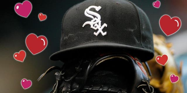 Apr 3, 2012; Houston, TX, USA; Detail view of a Chicago White Sox hat and glove on the bench before a game against the Houston Astros at Minute Maid Park. Mandatory Credit: Brett Davis-USA TODAY Sports