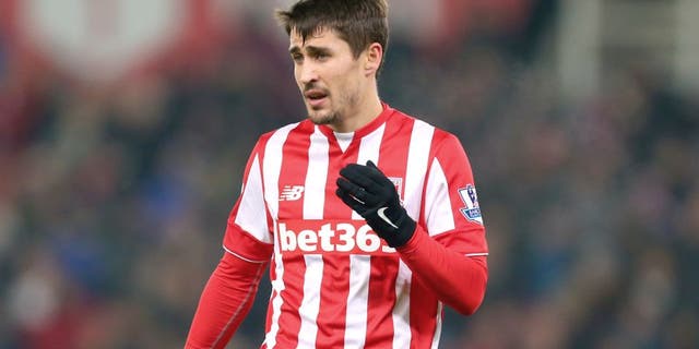STOKE-ON-TRENT, ENGLAND - JANUARY 17: Bojan Krkic of Stoke City during the Barclays Premier League match between Stoke City and Arsenal at the Britannia Stadium on January 17, 2016 in Stoke-on-Trent, England. (Photo by Catherine Ivill - AMA/Getty Images)