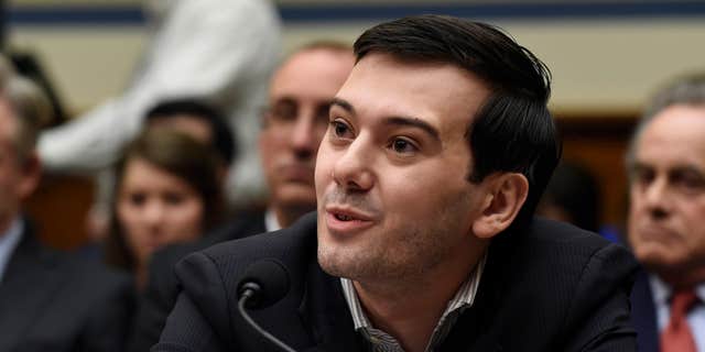Feb. 4, 2016: Pharmaceutical chief Martin Shkreli speaks on Capitol Hill in Washington during the House Committee on Oversight and Reform Committee hearing on his former company's decision to raise the price of a lifesaving medicine.