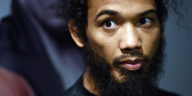 BOSTON, MA - JANUARY 15: UFC lightweight Benson 'Smooth' Henderson speaks to the media during an open workouts session at UFC Gym on January 15, 2015 in Boston, Massachusetts. (Photo by Jeff Bottari/Zuffa LLC/Zuffa LLC via Getty Images)