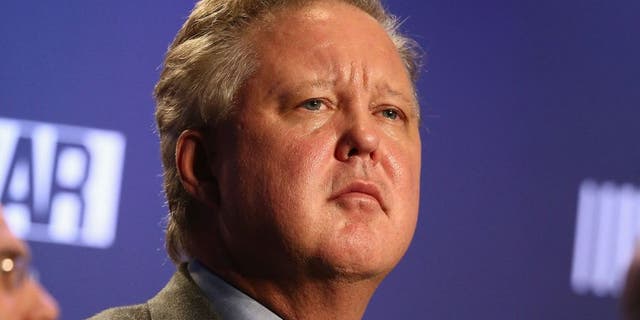 CHARLOTTE, NC - FEBRUARY 09: CEO and Chairman of NASCAR Brian France addresses the media at Charlotte Convention Center on February 9, 2016 in Charlotte, North Carolina. (Photo by Gregg Forwerck/NASCAR via Getty Images)