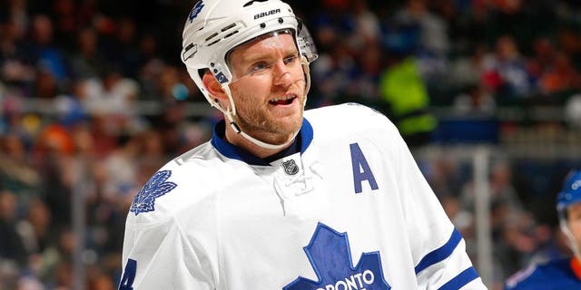 UNIONDALE, NY - FEBRUARY 12: Cody Franson #4 of the Toronto Maple Leafs skates against the New York Islanders at Nassau Veterans Memorial Coliseum on February 12, 2015 in Uniondale, New York. The New York Islanders defeated the Toronto Maple Leafs 3-2. (Photo by Mike Stobe/NHLI via Getty Images)
