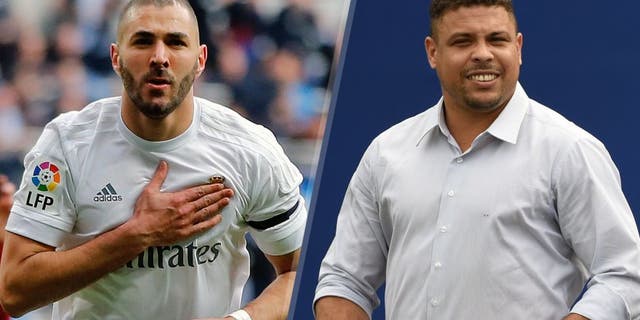 MADRID, SPAIN - JANUARY 17: (SPAIN OUT) Karim Benzema of Real Madrid celebrates after scoring during the La Liga match between Real Madrid CF and Sporting de Gijon at Estadio Santiago Bernabeu on January 17, 2016 in Madrid, Spain. (Photo by Antonio Villalba/Real Madrid via Getty Images) FIFA President Joseph Blatter (R) walks with Brazilian former footballer and member of the FIFA LOC Ronaldo during the opening ceremony of the Football for Hope Festival 2014 at the Vila Olimpica Mane Garrincha in Rio de Janeiro on July 7, 2014. The Football for Hope Festival 2014 brings 32 teams from around the world that struggle against social issues through football and is played by players of mixed gender without referees until July 10, 2014. (YASUYOSHI CHIBA/AFP/Getty Images)