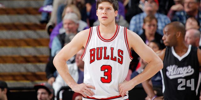 SACRAMENTO, CA - NOVEMBER 20: Doug McDermott #3 of the Chicago Bulls stands on the court during the game against the Sacramento Kings on November 20, 2014 at Sleep Train Arena in Sacramento, California. NOTE TO USER: User expressly acknowledges and agrees that, by downloading and or using this photograph, User is consenting to the terms and conditions of the Getty Images Agreement. Mandatory Copyright Notice: Copyright 2014 NBAE (Photo by Rocky Widner/NBAE via Getty Images)